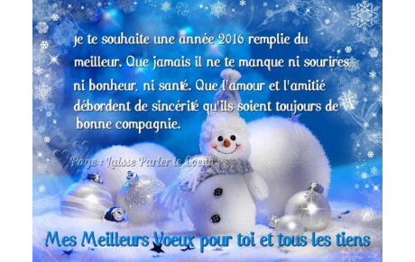 BONNE ANNEE 2016
